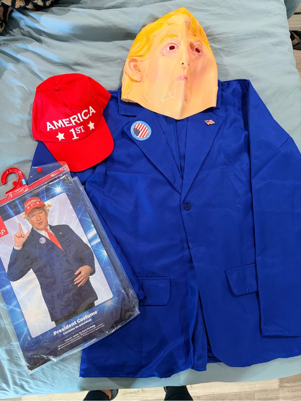 Smiffys President Trump Halloween Costume Sz L